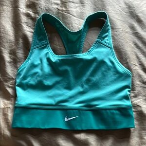 Nike Blue Sports Bra Medium Support Moisture-Wicking